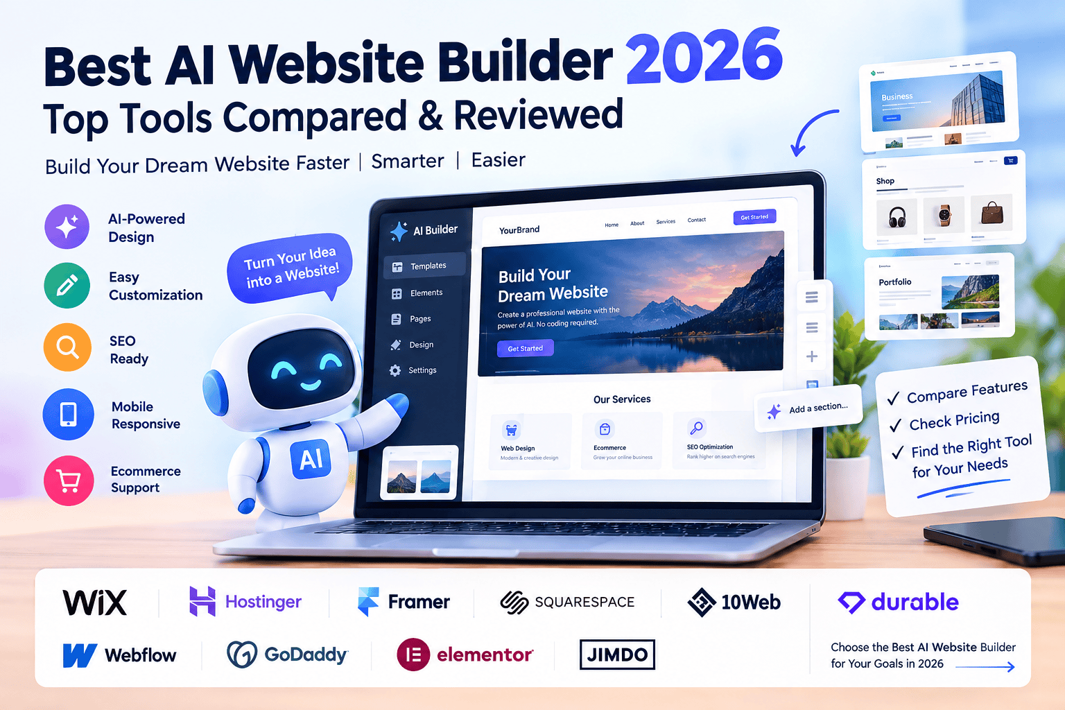 Best AI Website Builder 2026