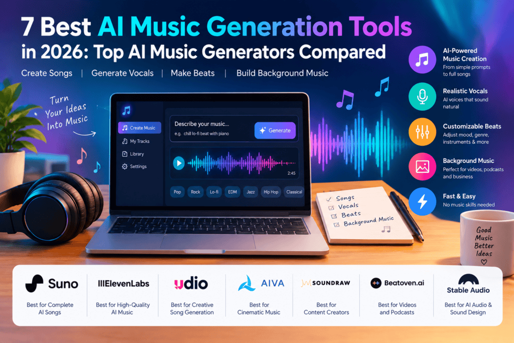 best AI Music Generation Tools 2026
